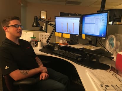 Thaddeus Stevens graduate Ben Smith at High Concrete Group